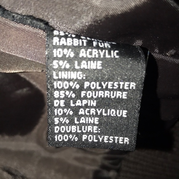 Rabbit fur bomber jacket - Picture 3 of 6